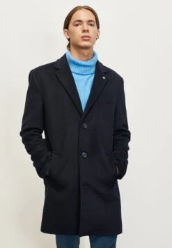 Standard Fit Plain - Halflange Jas - Navy Blue