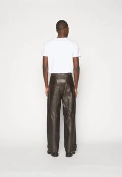 Emporio Armani Pantaloni - Leren Broek - Marrone -Jack and Jones Verkoopwinkel 00966e327901495cb58cd6e56f3807a0