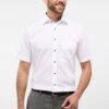 Eterna Unifarbenes Popeline Kurzarm Modern Fit - Zakelijk Overhemd - Weiß -Jack and Jones Verkoopwinkel 00db432127da478db79ae489acc698ac