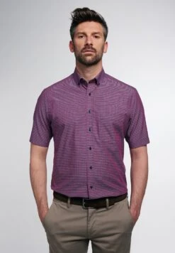 Eterna Modern Fit- Overhemd - Rot/Blau