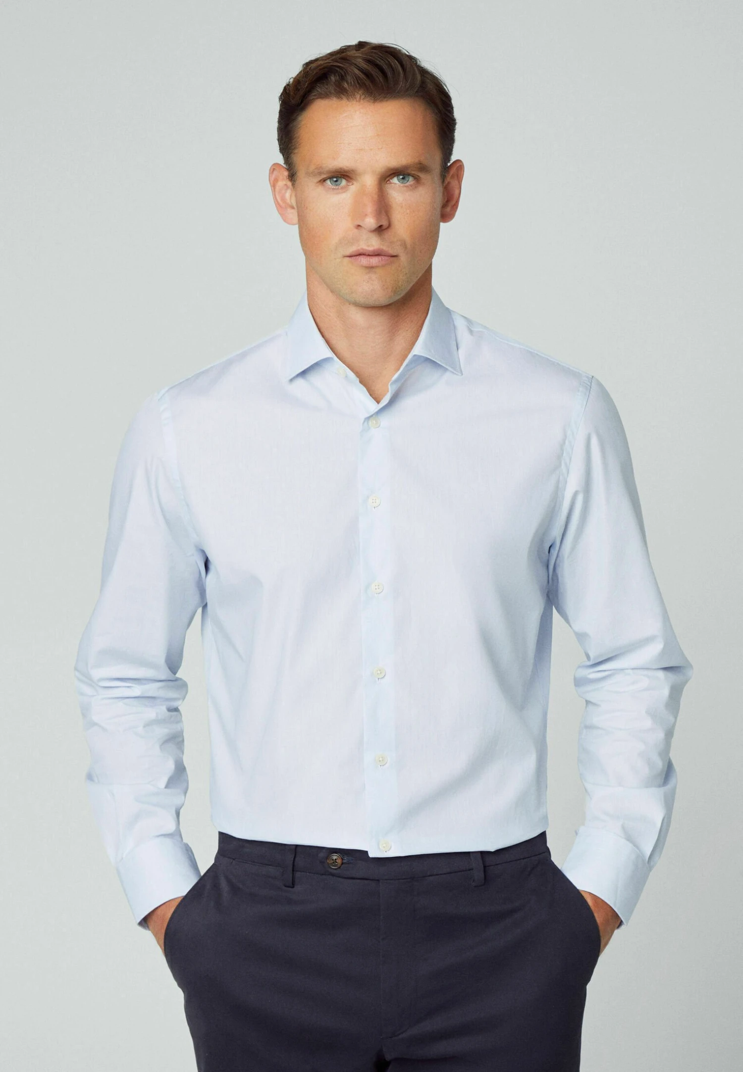 Hackett London Micro- Zakelijk Overhemd - Blue White 3 Hackett London Micro- Zakelijk Overhemd - Blue White