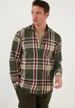Plaid Patterned- Overhemd - Khaki Beige -Jack and Jones Verkoopwinkel 02afbd6ab3364977800880e3d3e478cb