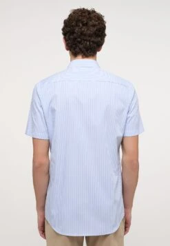 Eterna Kurzarmhemd - Overhemd - Blau -Jack and Jones Verkoopwinkel 034210e236d7455d8e4462f19cedcdb3