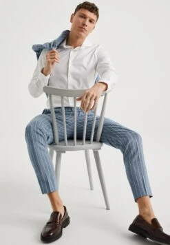 WE FASHION Slim Fit Pantalon Met Dessin - Chino - Blue -Jack and Jones Verkoopwinkel 0426fc19f93849be85e570cbe1a5c4a3