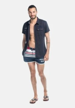 Koroshi Stripes Waist Rubber- Zwemshorts - Rojo Red -Jack and Jones Verkoopwinkel 05026306d9b2405b8de602ac379e4ec9