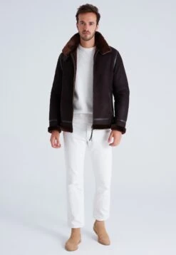 Pawel - Leren Jas - Brown -Jack and Jones Verkoopwinkel 05867aef7b604331a54edf8f4a23e4c6