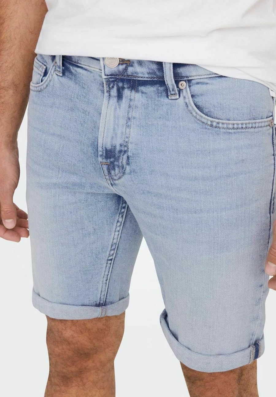Only & Sons Jeansshort - Light Blue Denim 6 Only & Sons Jeansshort - Light Blue Denim - Afbeelding 4