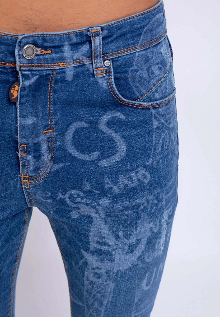 Graffity- Jeans Skinny Fit - Piedra 5 Graffity- Jeans Skinny Fit - Piedra - Afbeelding 3