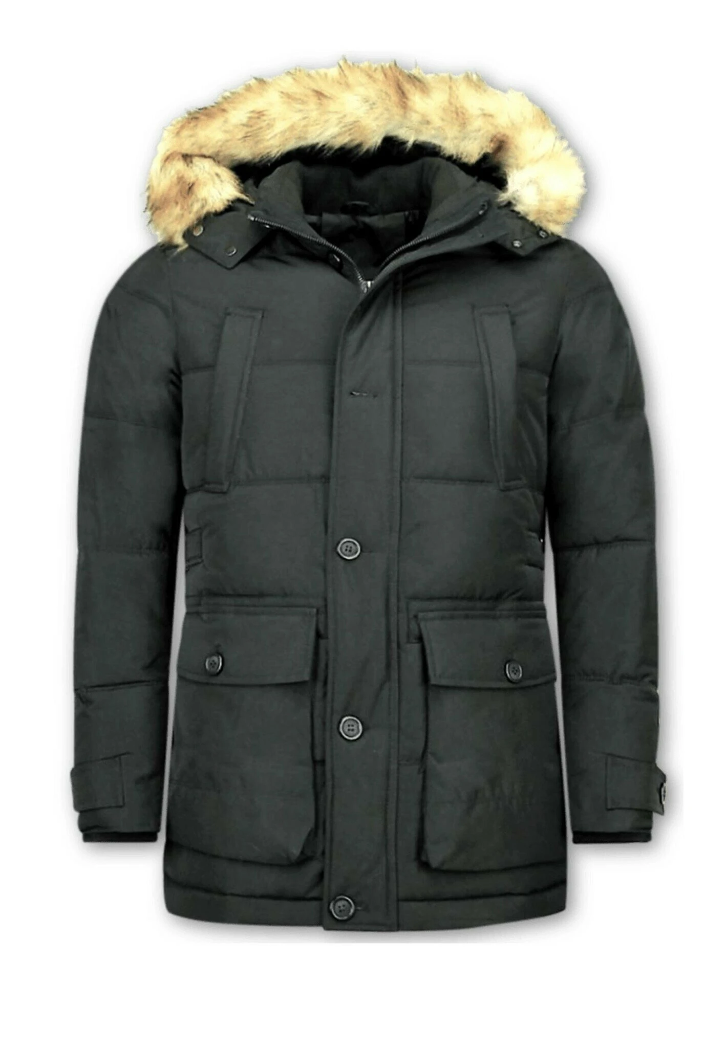 Lange Pi 8667Z - Winterjas - Black 3 Lange Pi 8667Z - Winterjas - Black