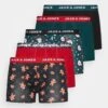 Jack & Jones Jacdash Trunks 5 Pack - Onderbroeken - Black/Fiery Red/Ponderosa Pine -Jack and Jones Verkoopwinkel 07569f25ceb44132819347a291272ff7