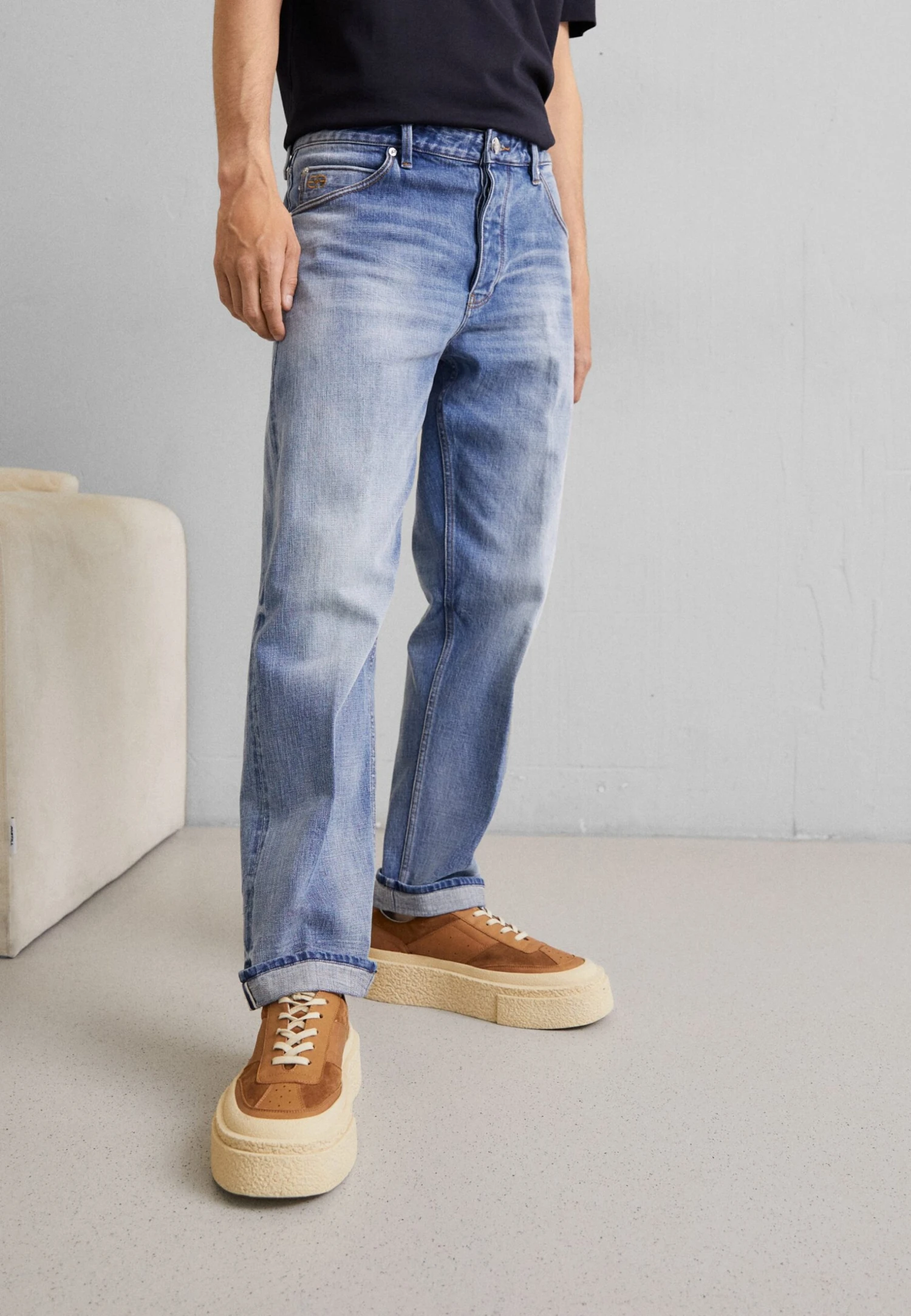 Emporio Armani Pockets Pant - Straight Leg Jeans - Denim Blu 3 Emporio Armani Pockets Pant - Straight Leg Jeans - Denim Blu