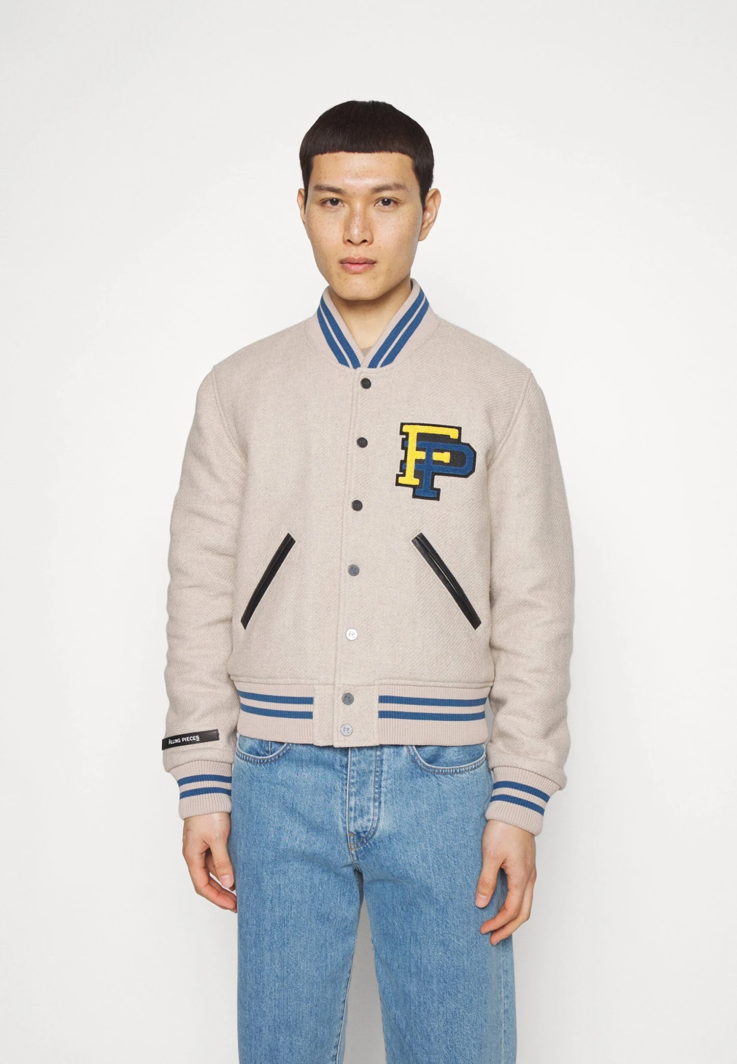 Filling Pieces Varsity Jacket - Bomberjacks - Sand 5 Filling Pieces Varsity Jacket - Bomberjacks - Sand - Afbeelding 3