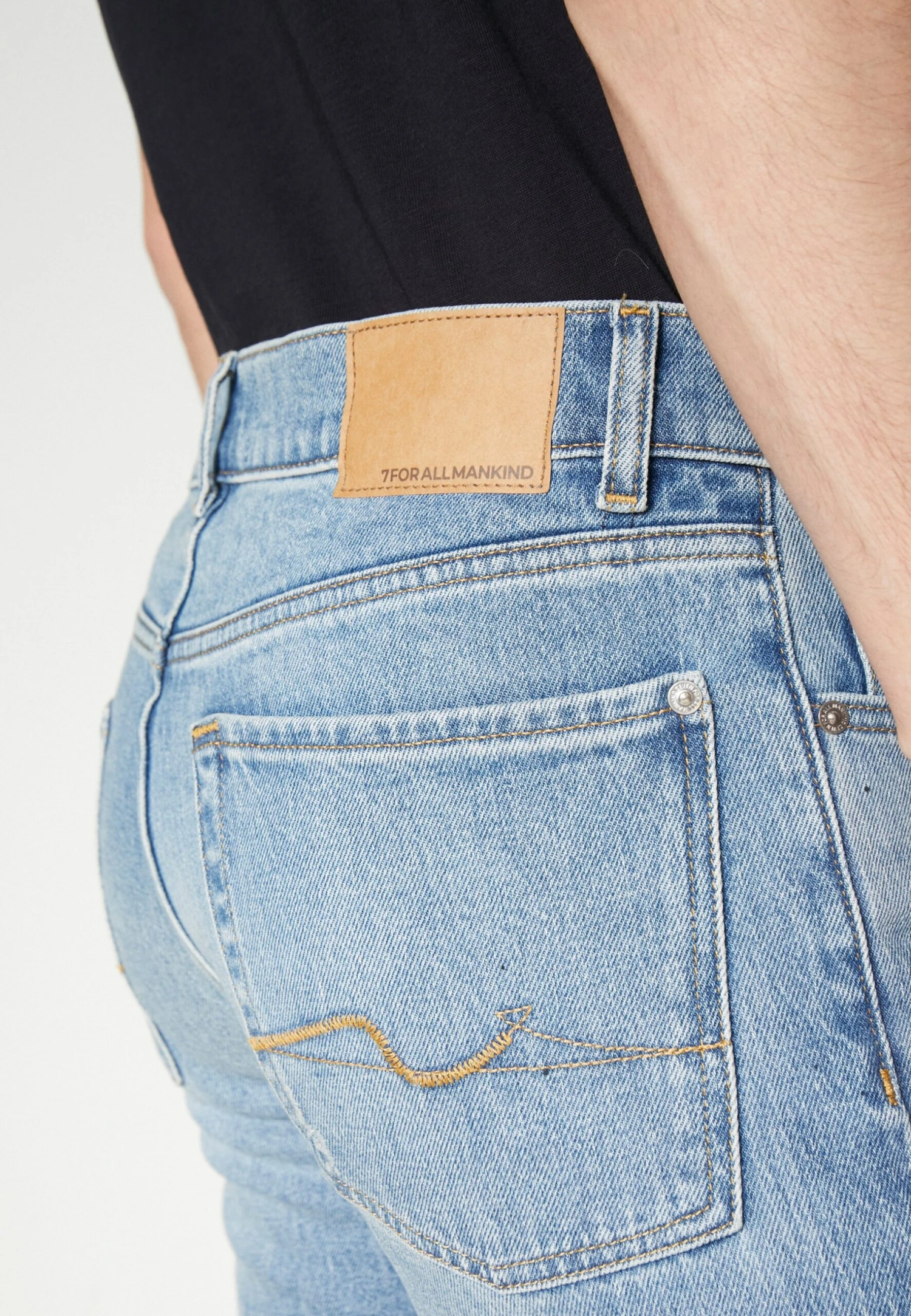 7 For All Mankind Slimmy Wander - Slim Fit Jeans - Light Blue 7 7 For All Mankind Slimmy Wander - Slim Fit Jeans - Light Blue - Afbeelding 5