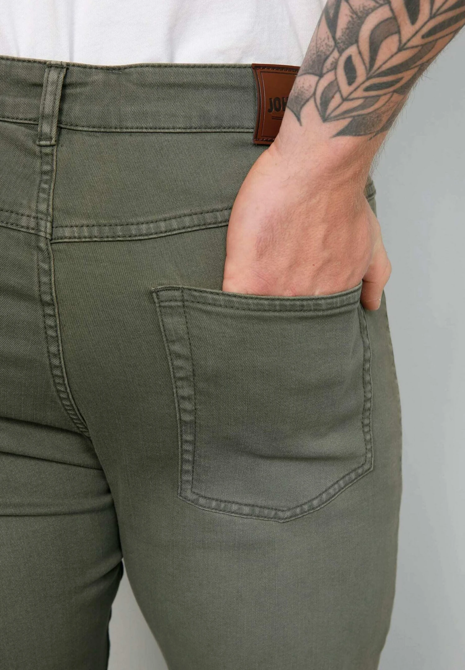 Straight Leg Jeans - Grün 7 Straight Leg Jeans - Grün - Afbeelding 5