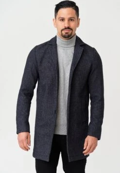 Mantel Bester - Halflange Jas - Navy Mix -Jack and Jones Verkoopwinkel 0bb2862c709a4b488900d21141f47558