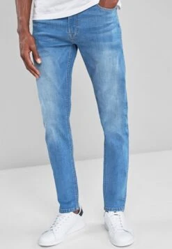 Next With Stretch - Jeans Skinny Fit - Mottled Blue