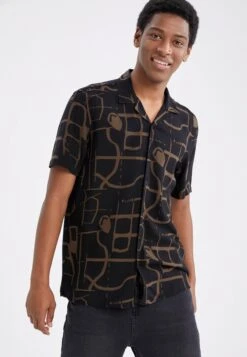 DeFacto Regular Fit - Overhemd - Ecru