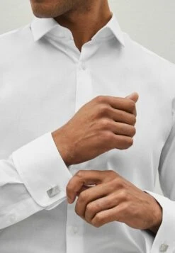 Next Textured Double Cuff - Overhemd - White -Jack and Jones Verkoopwinkel 0ccb229ee49f4b7ca7c1e5485c66b913