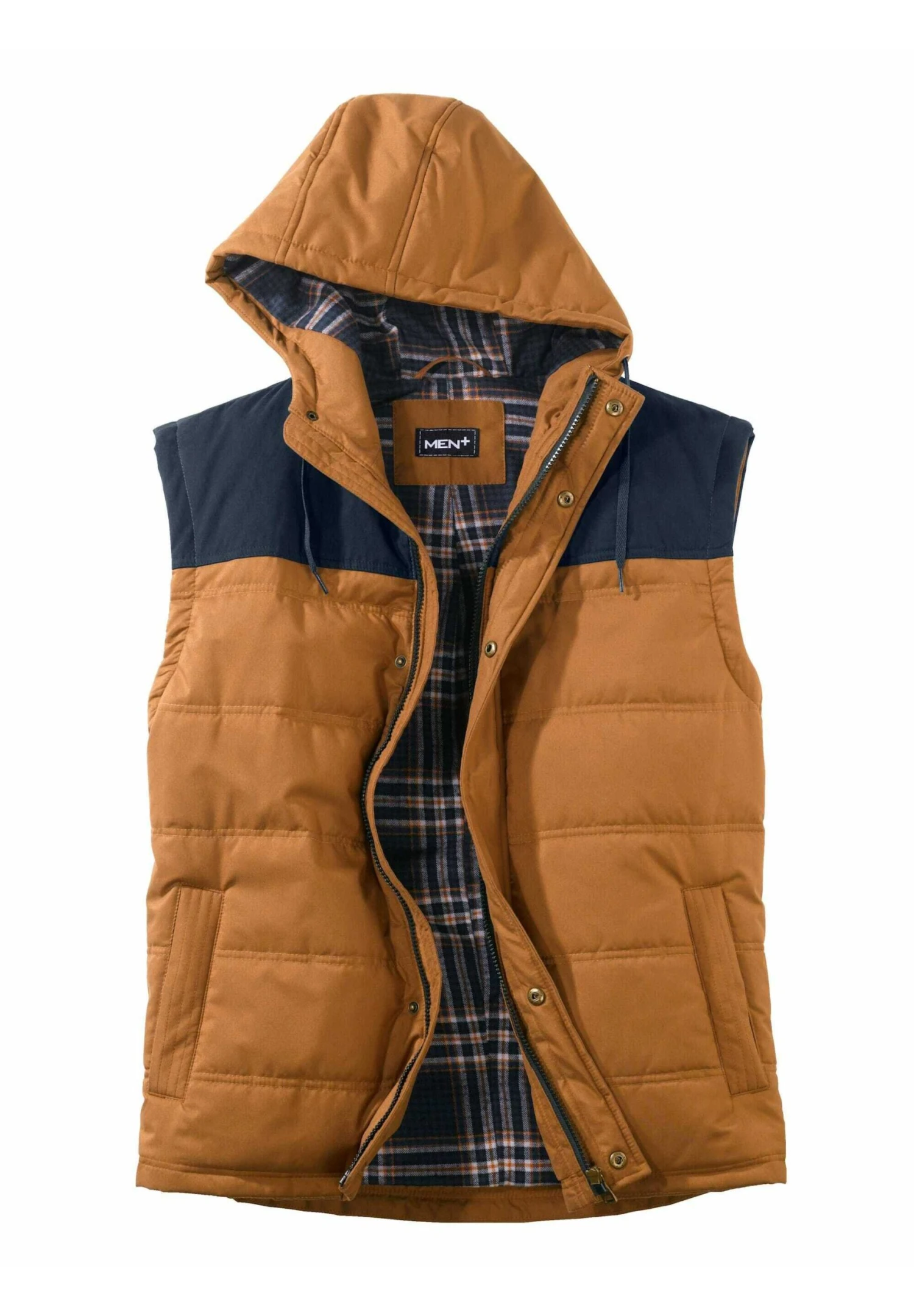 Bodywarmer - Camel/Marineblau 8 Bodywarmer - Camel/Marineblau - Afbeelding 6