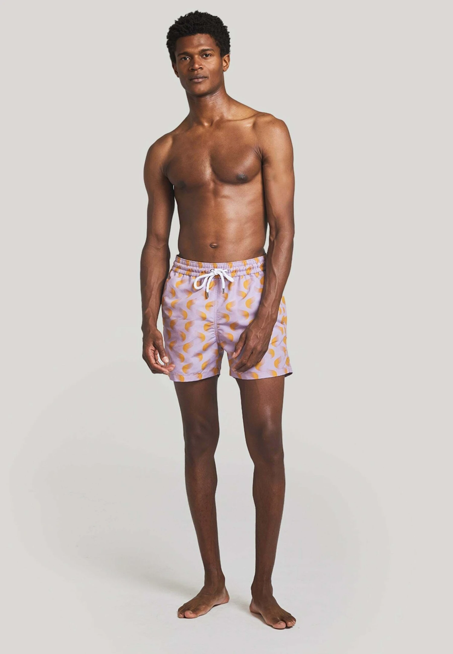 Nuvem Print - Zwemshorts - Lilac Amp Sunset Yellow 4 Nuvem Print - Zwemshorts - Lilac Amp Sunset Yellow - Afbeelding 2