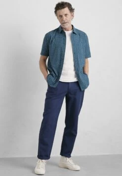 Heron Short Sleeve - Overhemd - Leaf Dot French Blue -Jack and Jones Verkoopwinkel 0f1e917f48114574891faf321c180d76