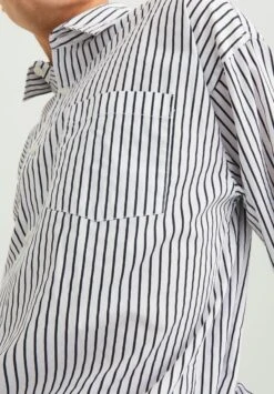 Jack & Jones Jorbill Oversize Unisex - Overhemd - Bright White Stripe -Jack and Jones Verkoopwinkel 0fbbcf8b957f491490d70703fa47a139
