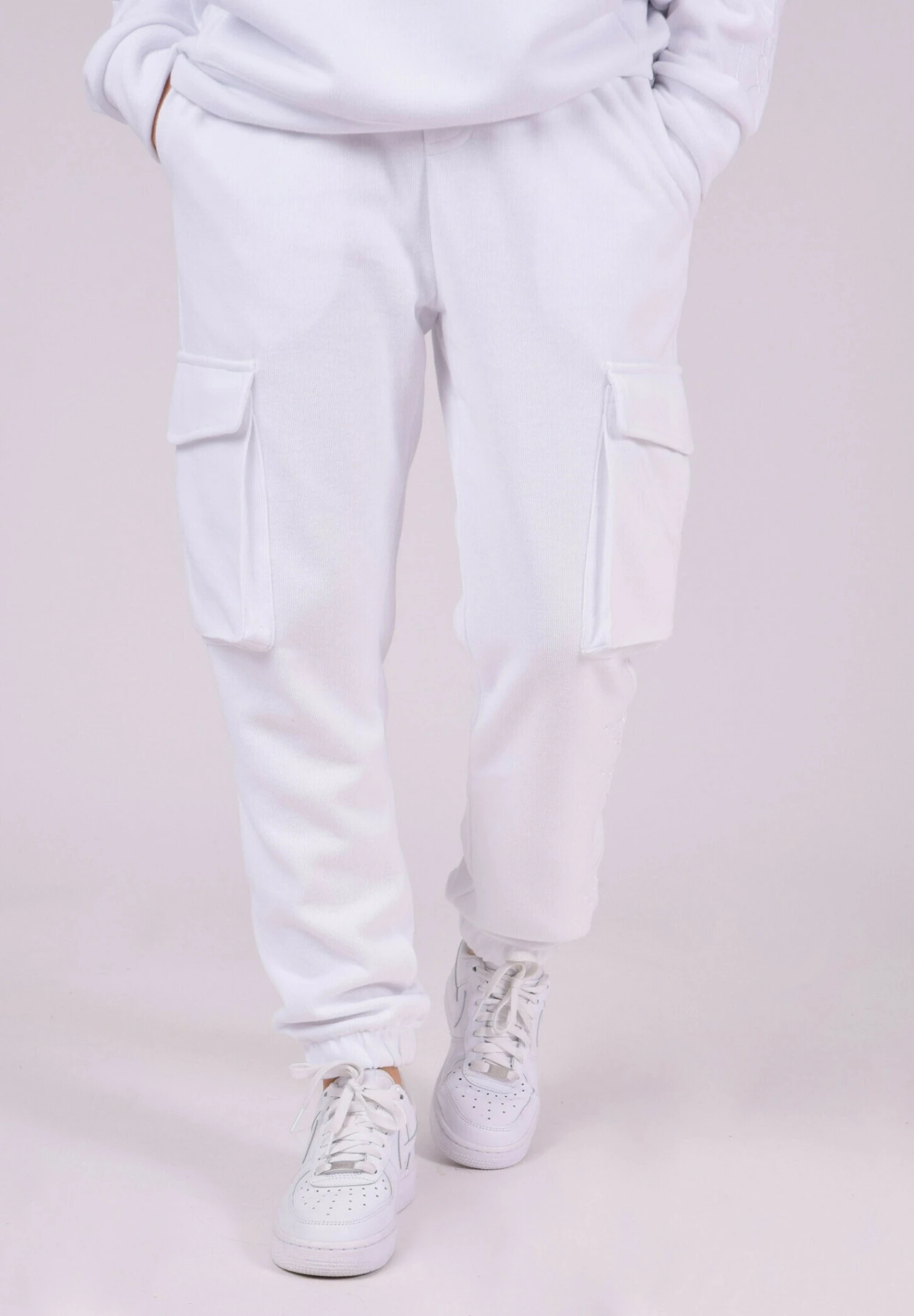 Basic - Cargobroek - Blanc 7 Basic - Cargobroek - Blanc - Afbeelding 5