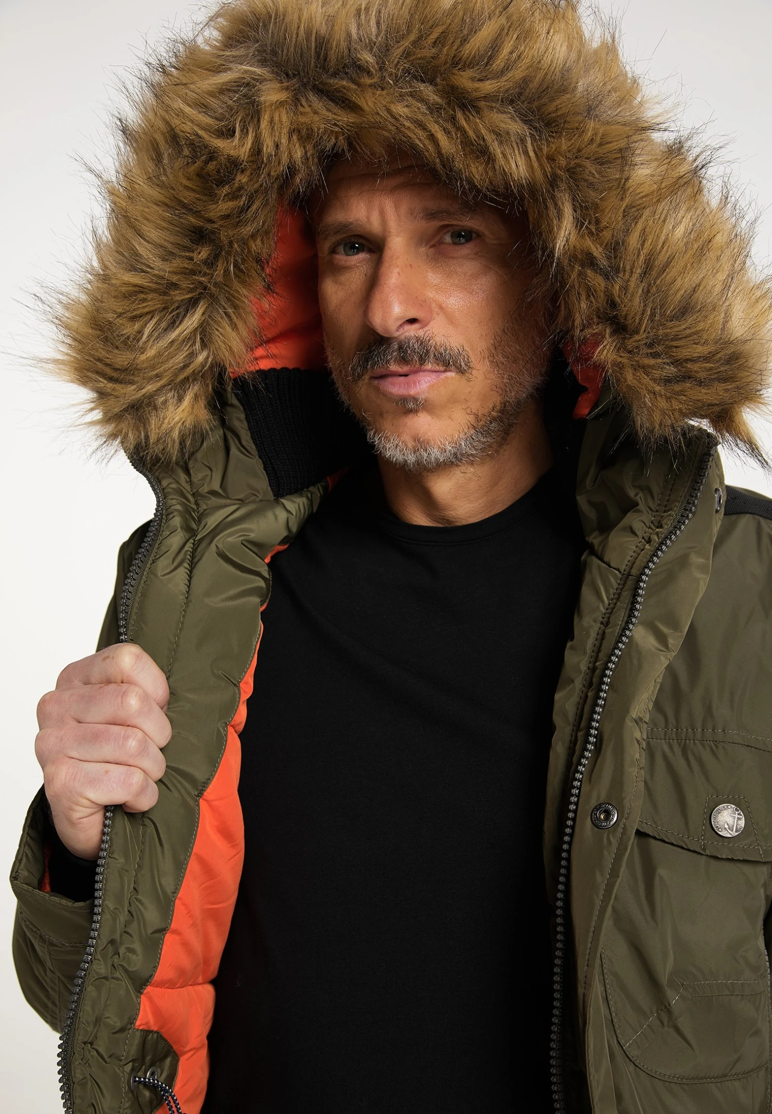 Dreimaster Boundry - Winterjas - Oliv 6 Dreimaster Boundry - Winterjas - Oliv - Afbeelding 4