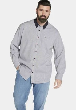 Duke Arawn - Overhemd - Grau Kariert