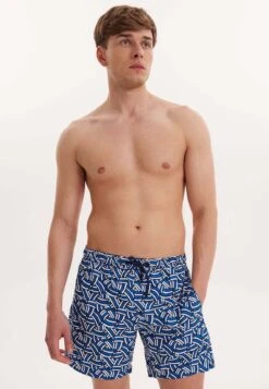 Wmgeometric - Zwemshorts - Navy White Aop