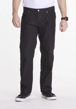 Straight Leg Jeans - Black Denim