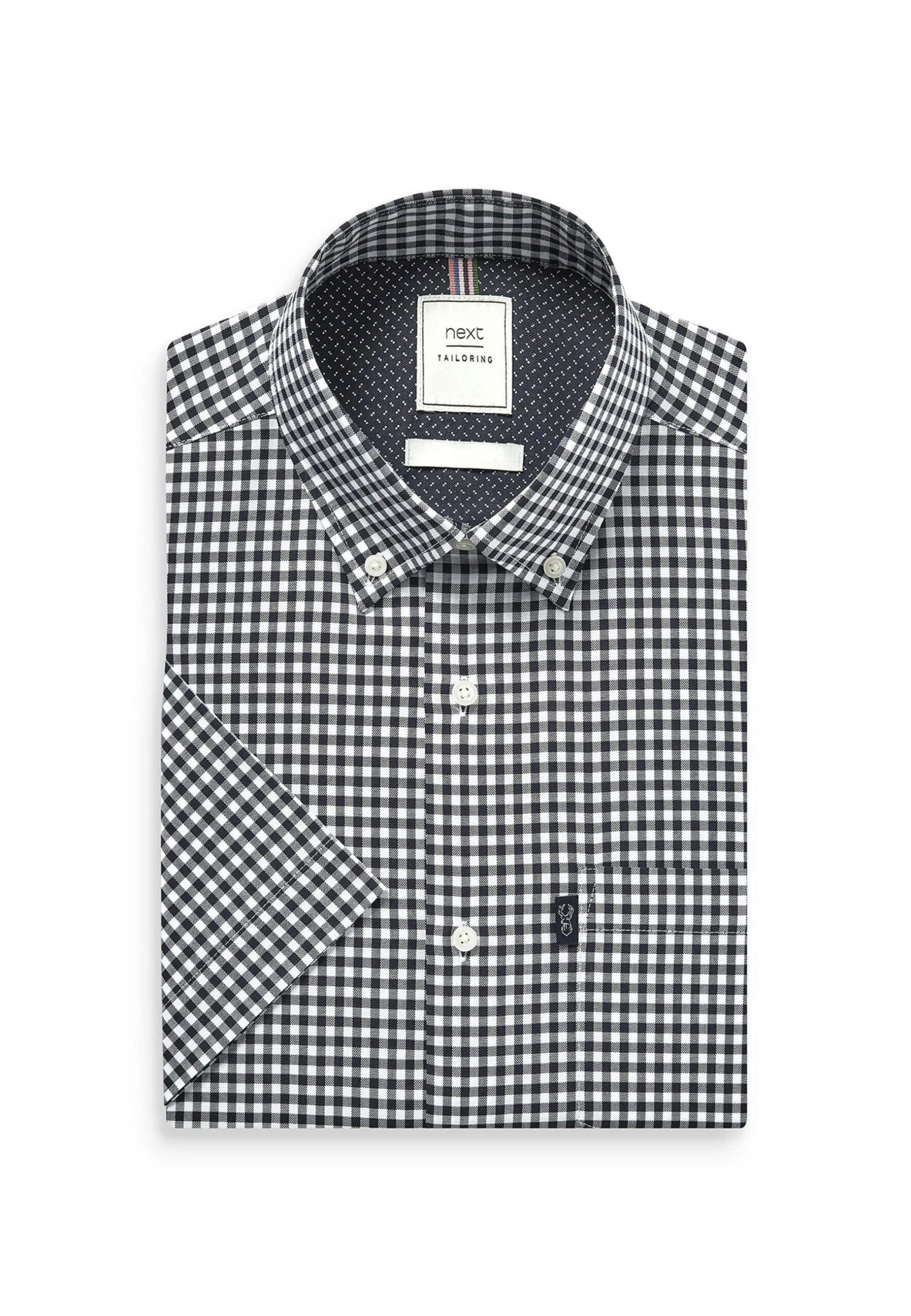 Next Easy Iron Button Down Oxford - Overhemd - Navy Blue/White Gingham 5 Next Easy Iron Button Down Oxford - Overhemd - Navy Blue/White Gingham - Afbeelding 3