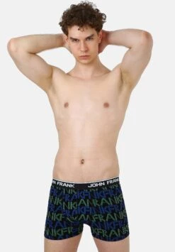 2 Pack - Onderbroeken - Green/Letterprint