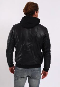 Lee Cooper Benedeton - Leren Jas - Black -Jack and Jones Verkoopwinkel 13adc596848444e9854f85862aedc1fd