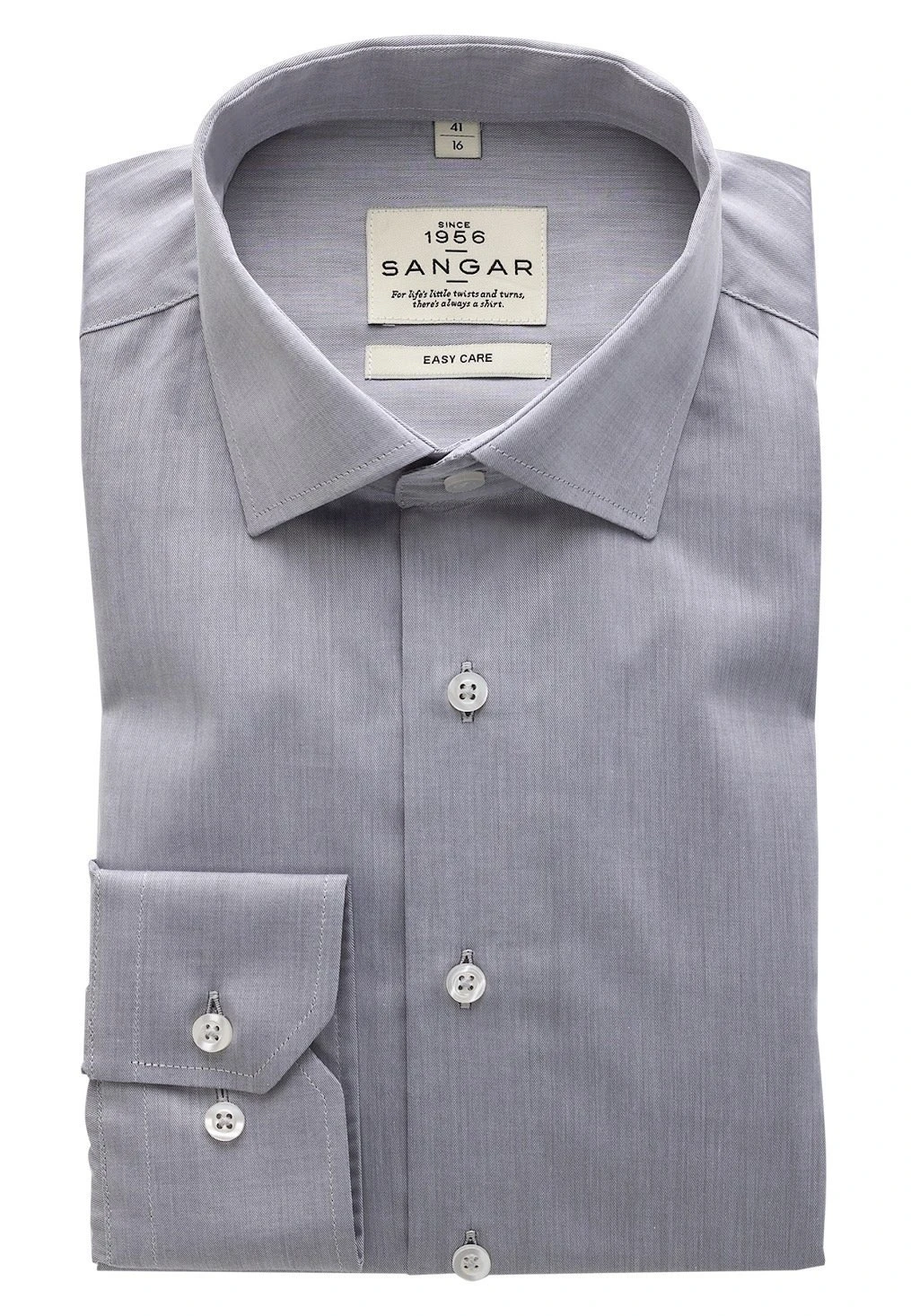 Slim-Fit - Overhemd - Grey 7 Slim-Fit - Overhemd - Grey - Afbeelding 5