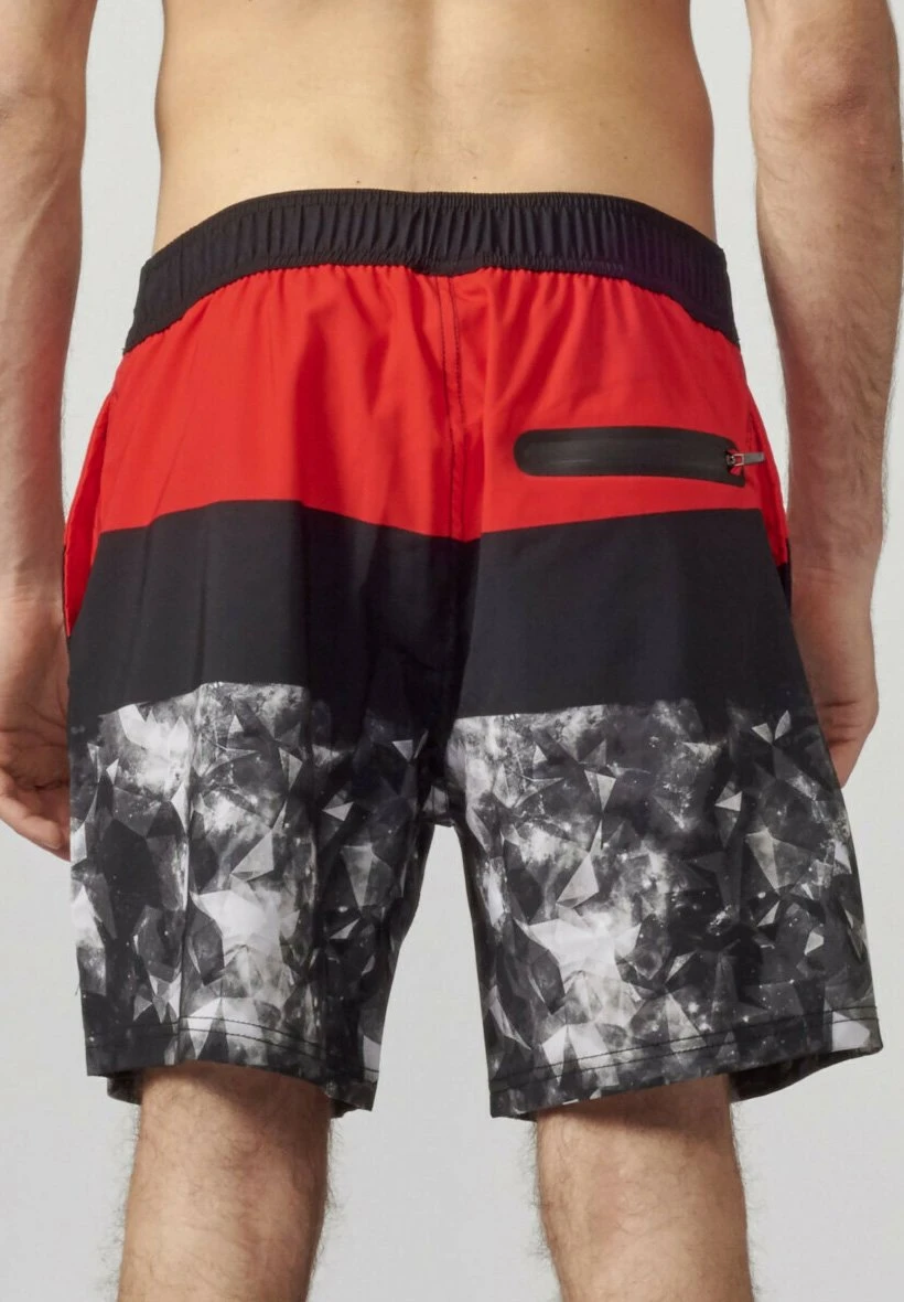 Koroshi Con Cordón - Zwemshorts - Red/Mottled Black 7 Koroshi Con Cordón - Zwemshorts - Red/Mottled Black - Afbeelding 5