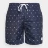 URBAN CLASSICS Pattern Swim - Zwemshorts - Dark Blue