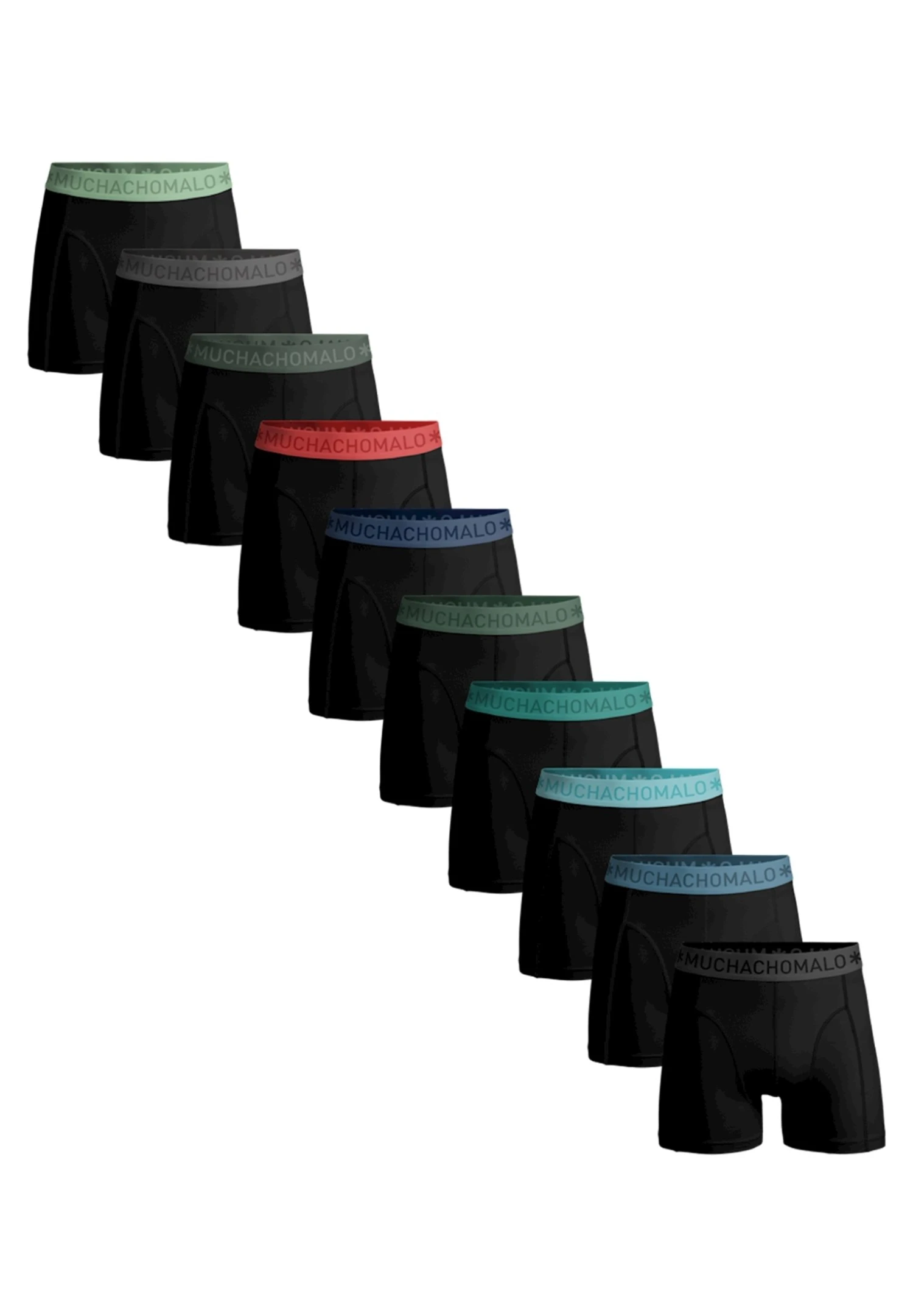 Muchachomalo 10Pack- Onderbroeken - Black 8 Muchachomalo 10Pack- Onderbroeken - Black - Afbeelding 6