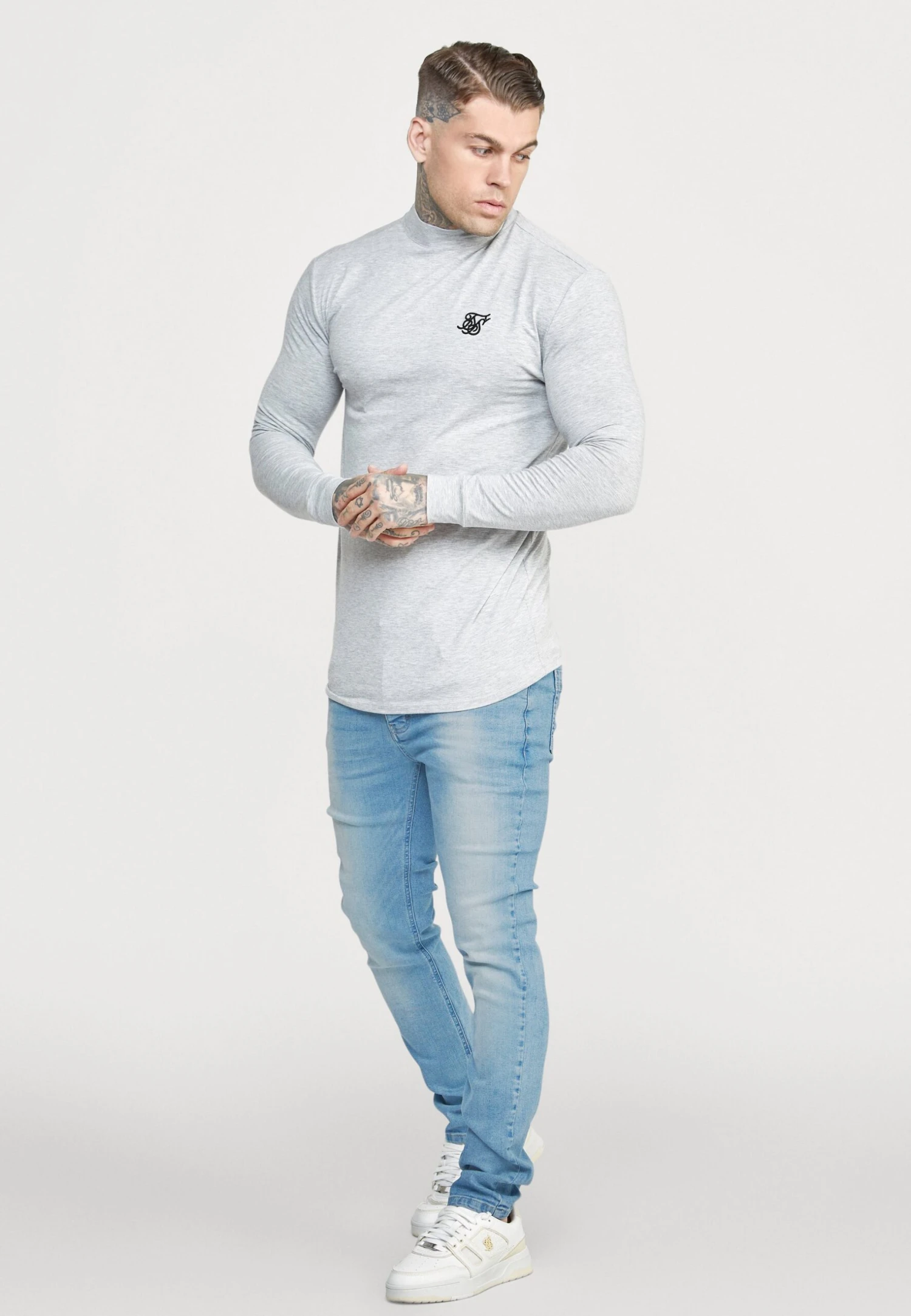 SikSilk Slim Fit Jeans - Vintage Wash 4 SikSilk Slim Fit Jeans - Vintage Wash - Afbeelding 2