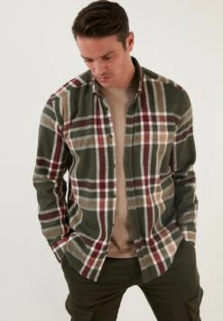 Plaid Patterned- Overhemd - Khaki Beige -Jack and Jones Verkoopwinkel 166dd6e628c3468e8cbc13db2b017c2b