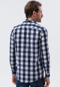 Check With Long Sleeves - Overhemd - Navy -Jack and Jones Verkoopwinkel 16c69cbb634d41ebbe19b797df5eb717