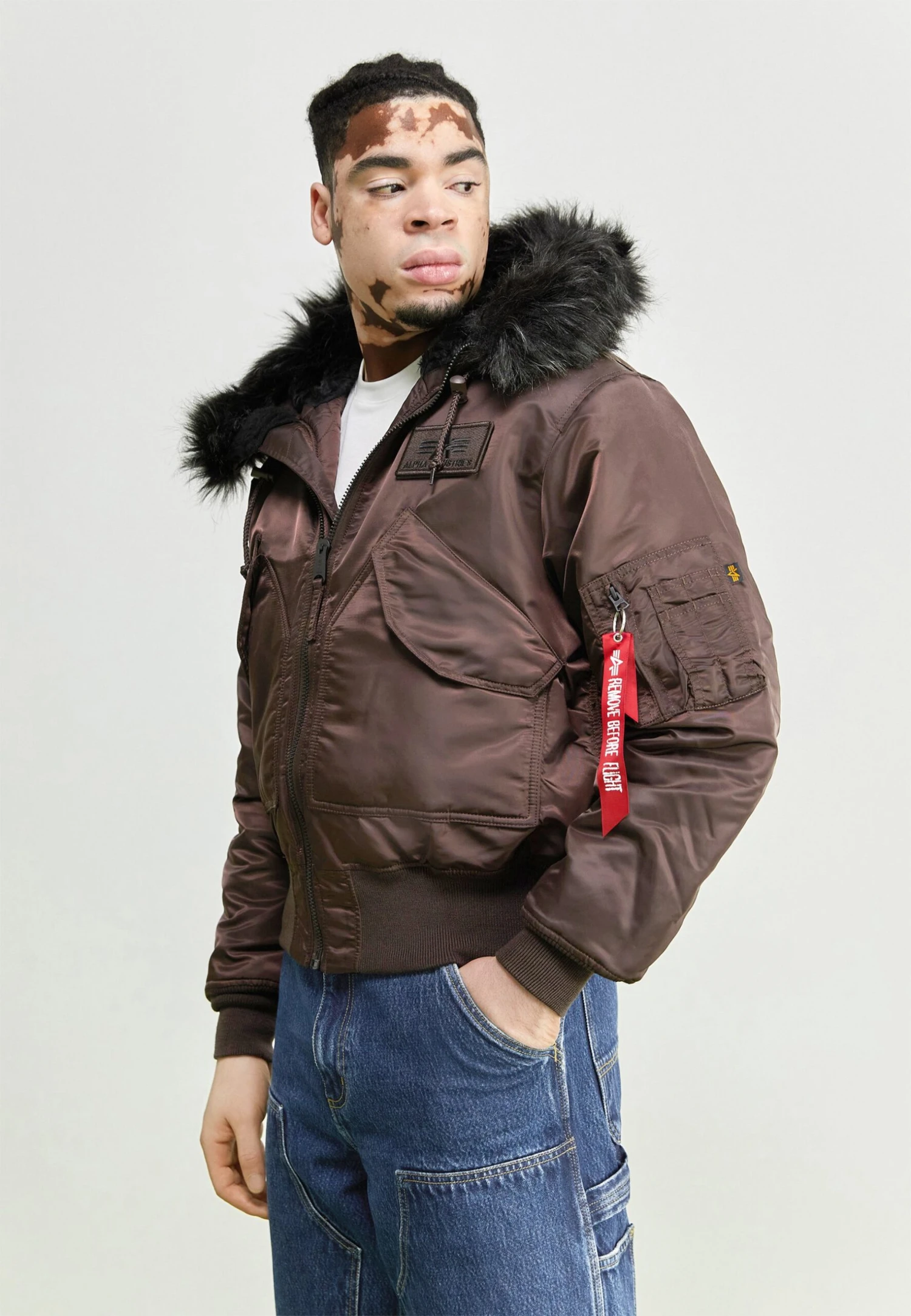 Alpha Industries Hooded Custom - Winterjas - Hunter Brown 3 Alpha Industries Hooded Custom - Winterjas - Hunter Brown