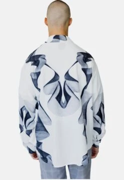 Lerchen-Print-Casual - Overhemd - Weiss -Jack and Jones Verkoopwinkel 18c5b5808cd448fd87feba7acadb1048