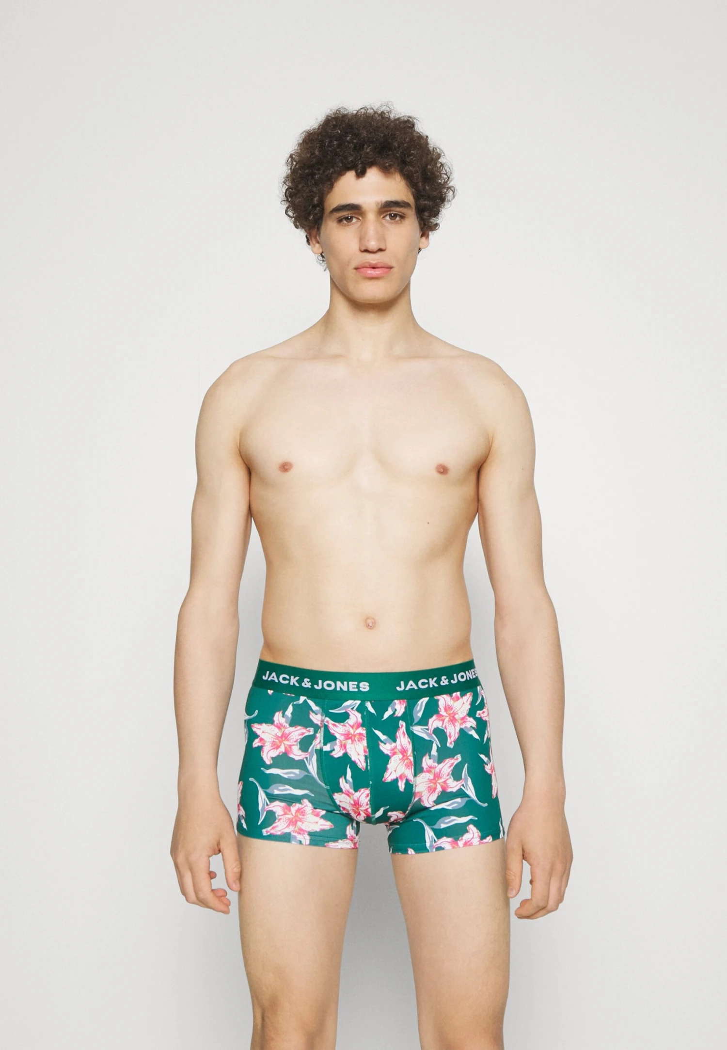 Jack & Jones Jacfloral Microfiber Trunks 3 Pack - Onderbroeken - Navy/Blue 3 Jack & Jones Jacfloral Microfiber Trunks 3 Pack - Onderbroeken - Navy/Blue