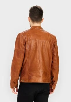 Nostockholm - Leren Jas - Cognac Gunmetal 9 Nostockholm - Leren Jas - Cognac Gunmetal -Jack and Jones Verkoopwinkel 1971e82e5fdb4a0cb3643c7f1252ba78