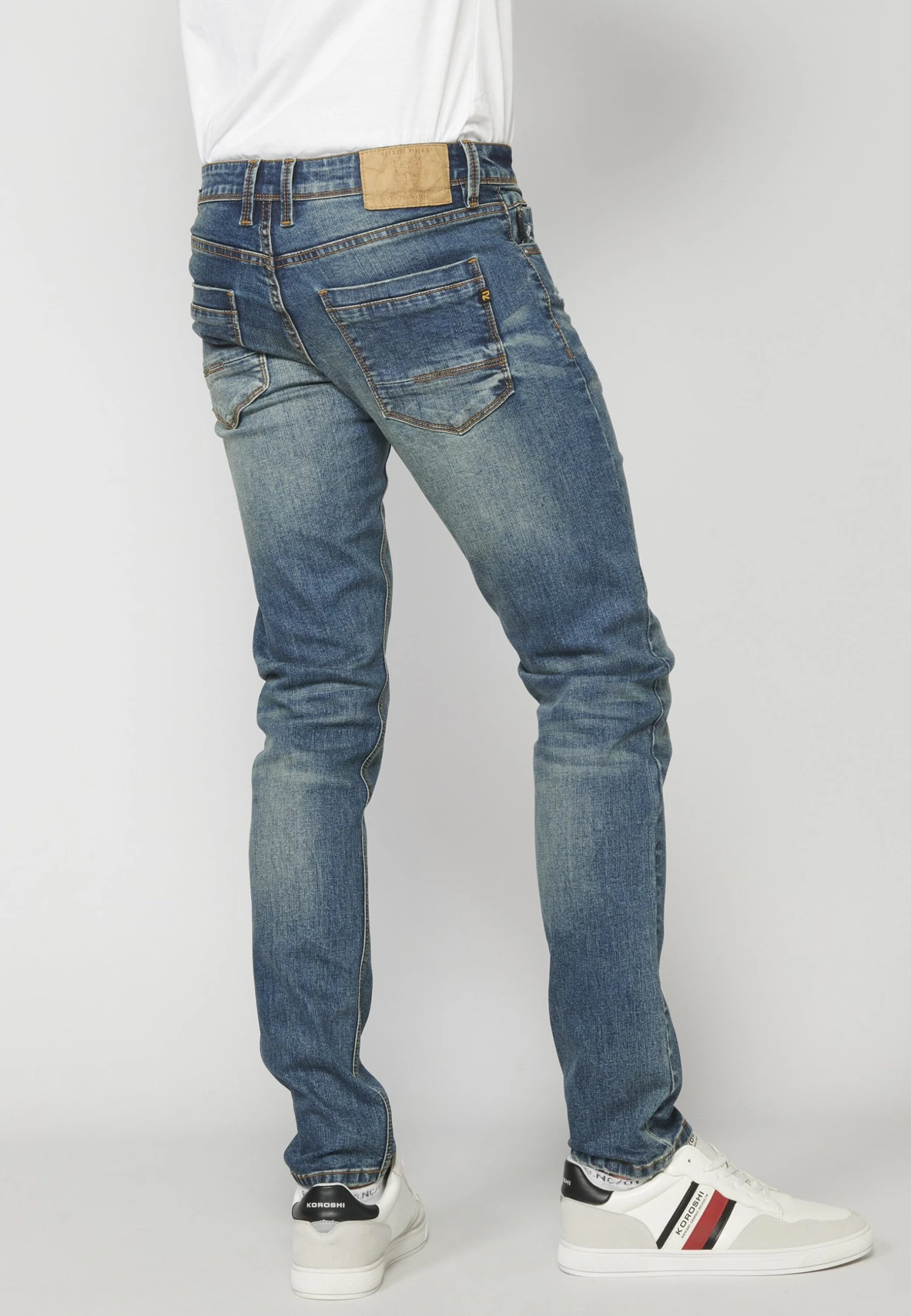 Koroshi Slim Fit Jeans - Azul Med Medium Blue 9 Koroshi Slim Fit Jeans - Azul Med Medium Blue - Afbeelding 7