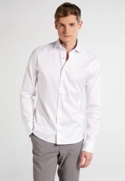 Eterna Langarm Slim Fit - Overhemd - White
