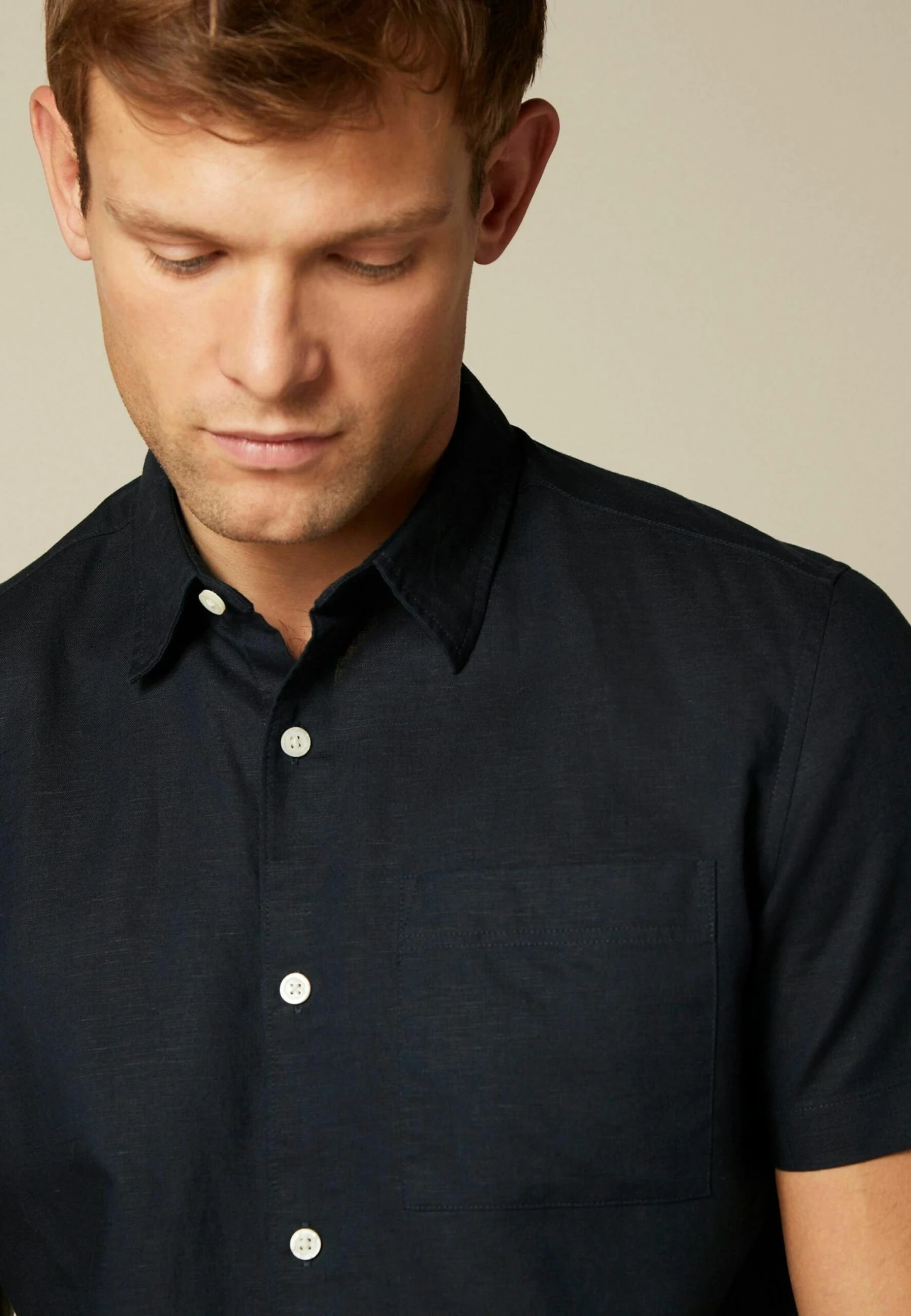 Next Short Sleeve - Overhemd - Navy 5 Next Short Sleeve - Overhemd - Navy - Afbeelding 3