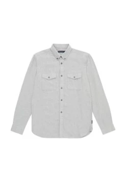 French Connection Long Sleeve Casual- Overhemd - Light Grey Melange -Jack and Jones Verkoopwinkel 1aff3b81d6064e08898ad945f1f8079f