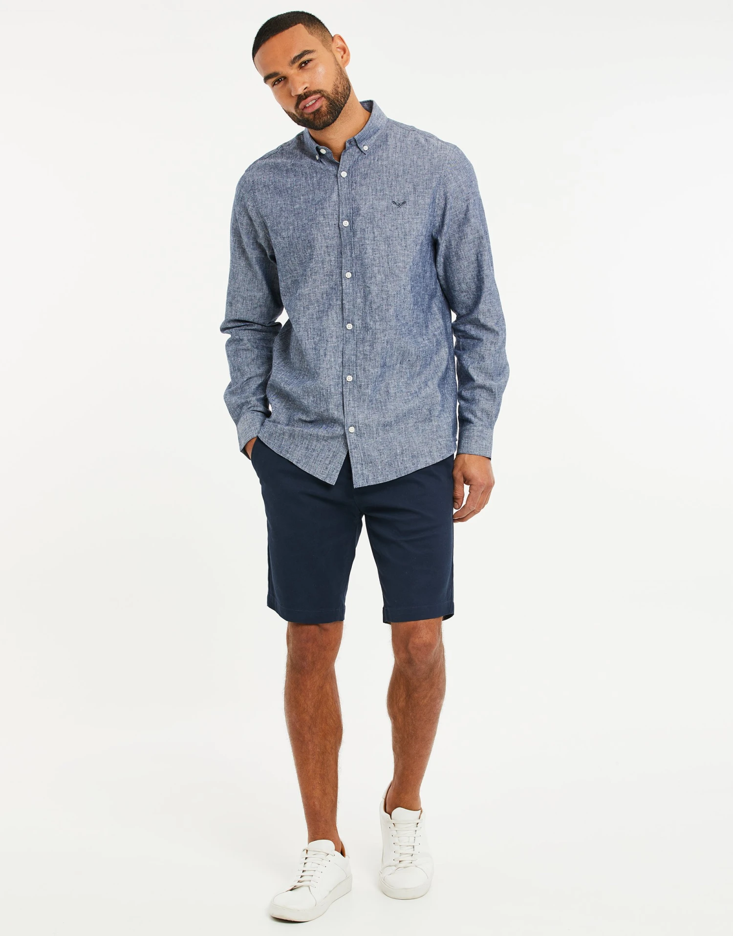 Threadbare Thbbale - Overhemd - Denim Blue 4 Threadbare Thbbale - Overhemd - Denim Blue - Afbeelding 2